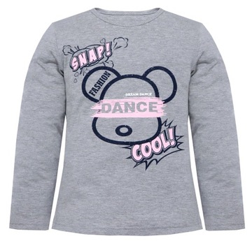 2036 KOMPLET DRES DZIEWCZĘCY BLUZA T-SHIRT SPODNIE 152