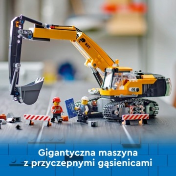 Желтый экскаватор LEGO City 60420