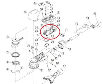 Moduł elektroniki do szlifierki Indasa E-series