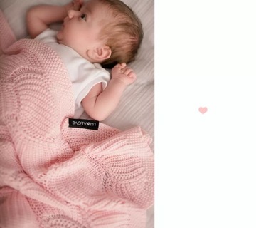 Lullalove Bamboo Openwork одеяло розовая оболочка