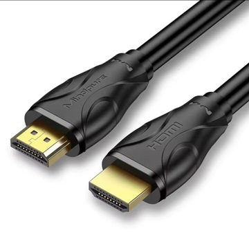 PROFESJONALNY kabel HDMI UHD 2.1 8K 4Kx2K 4K/120Hz eARC ZŁOTO 2M MOCNY