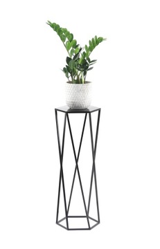 Kwietnik Metalowy Stojący Stojak 70cm czarny