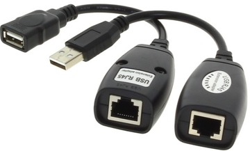 USB-EX-50 PRZEDŁUŻACZ USB PO SKRĘTCE EXTENDER
