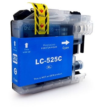 1x TUSZE DO DRUKARKI BROTHER DCP-J100 DCP-J105 MFC-J200 LC525 CYAN