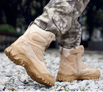 Taktyczne buty wojskowe wodoodporne skórzane buty do wspinaczki górskiej