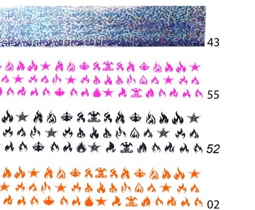 ТРАНСФЕРНАЯ ФОЛЬГА ДЛЯ УЗОРОВ УКРАШЕНИЯ НОГТЕЙ