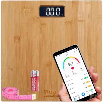 INTELIGENTNA WAGA ŁAZIENKOWA BLUETOOTH ANALITYCZNA