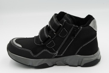 БОТИНКИ НА ВЕЛКРО + МОЛНИЯ CLIBEE, кожа, размер 36/23,8 см