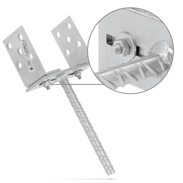 Регулируемый анкерный кронштейн основания столба беседки