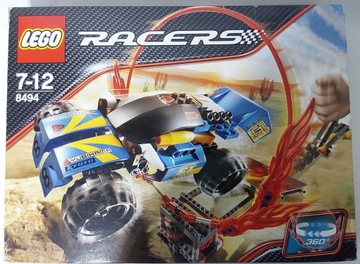 LEGO RACERS 8494 УНИКАЛЬНАЯ КОРОБКА С ИНСТРУКЦИЯМИ ПО ОГНЕННОМУ КОЛЬЦУ