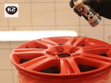 K2 COLOR FLEX RED 400 МЛ РАСПЫЛЯЕМЫЕ РЕЗИНОВЫЕ КОЛЕСА