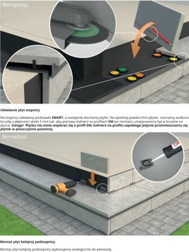 Профиль для вентилируемой лестницы Ренопласт SW ГРАФИТ