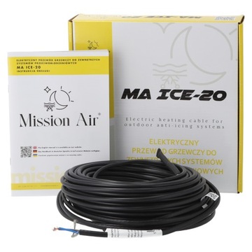 PRZEWÓD GRZEJNY KABEL GRZEWCZY PRZECIWOBLODZENIOWY ICE-20W/M | 150W | 7,5M