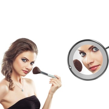 СВЕТОДИОДНОЕ КОСМЕТИЧЕСКОЕ НАСТЕННОЕ ЗЕРКАЛО ДЛЯ МАКИЯЖА, УВЕЛИЧИВАЮЩЕЕ, С ПОДСВЕТКОЙ