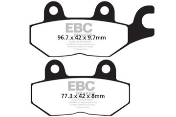 Klocki hamulcowe EBC FA215/2HH wzmacniane (kpl. na