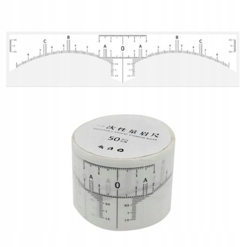 Disposable 50pcs/Lot Eyebrow Ruler Sticker Ad