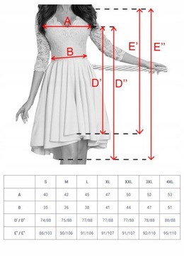 210-8 NICOLLE - sukienka z dłuższym tyłem z koronk