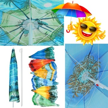 БОЛЬШОЙ ПЛЯЖНЫЙ ЗОНТ XL ДЛЯ САДА, БАЛКОНА, ТЕРРАСЫ оригинальный дизайн