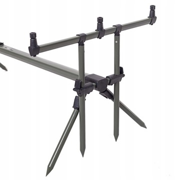 ZESTAW STOJAK NA 3 WĘDKI + 2X SYGNALIZATOR BRAŃ FEEDER LED+ 2X SWINGER LED