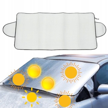 БОЛЬШОЙ КОВРИКОВЫЙ СОЛНЦЕЗАЩИТНЫЙ КОЗЫРЕК ДЛЯ БОЛЬШОГО ОКНА АВТОМОБИЛЯ отражает лучи
