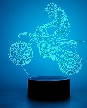 МОТОР 3D СВЕТОДИОДНЫЙ НОЧНИК RGB ЦВЕТА + ПУЛЬТ ДИСТАНЦИОННОГО УПРАВЛЕНИЯ
