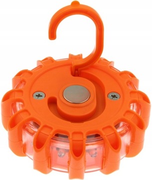 LAMPA OSTRZEGAWCZA FLARA KOGUT STROBOSKOP BŁYSKOWA LED MAGNES HAK DYSK