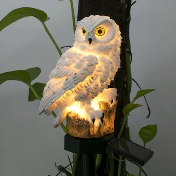СВЕТОДИОДНАЯ СОЛНЕЧНАЯ ЛАМПА OWL LARGE Водонепроницаемая садовая лампа