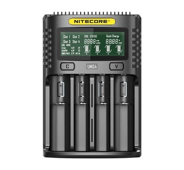 Nitecore UMS4 Ładowarka do Li-ion, LiFePo4, NiMH