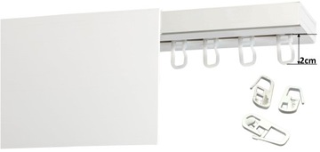 Потолочный карниз ОДИНОЧНЫЙ с крышкой Потолочный карниз с крышкой 9 CM 400