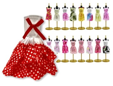 ОДЕЖДА, ПЛАТЬЯ КУКЛА БАРБИ 29СМ НАБОР ИЗ 6 ШТ.