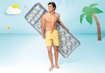 НАДУВНОЙ ПЛЯЖНЫЙ МАТРАС INTEX ДЛЯ ПЛАВАНИЯ 188СМ