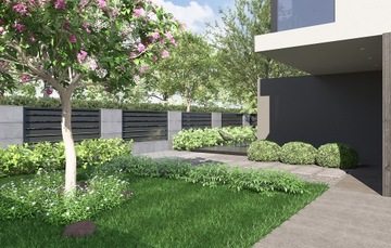 Блок заборный архитектурный бетонный для заборов 100х50х20