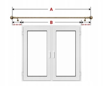 Karnisz metalowy SOL pojedynczy fi 19 mm 220 cm