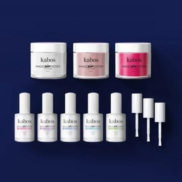 Титановый маникюрный набор Kabos Dip PINK (розовые пудры)