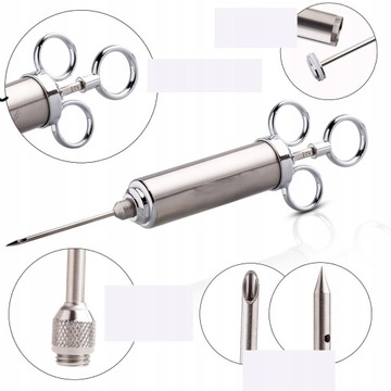 ШПРИЦ ДЛЯ МЯСА ДЛЯ МАРИНОВАНИЯ С 3 ИГЛАМИ