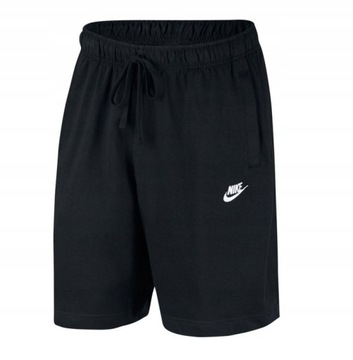 KRÓTKIE SPODENKI NIKE MĘSKIE BAWEŁNIANE CZARNE SZORTY BV2772 010 r. L