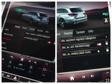 Mercedes Klasa C W206 2023 Mercedes C220d 220koni HUD Digital-Led Webasto ACC keyles Blis Komforty LKA, zdjęcie 16