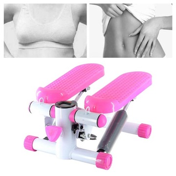 Удобная шаговая педаль Mini Stepper розового цвета.