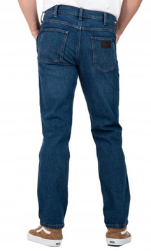 WRANGLER Spodnie JEANS GREENSBORO 803 W31 L32 granatowy