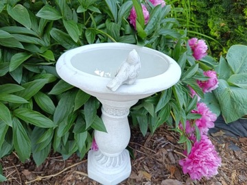 Венецианский пьющий для архитектурных бетонных птиц - украшение сада