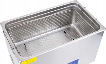 УЛЬТРАЗВУКОВАЯ ВАННА ДЛЯ МОЙКИ СТАЛЬНЫХ ДЕТАЛЕЙ С КОРЗИНОЙ 22л 480Вт + ЖИДКОСТЬ 5л