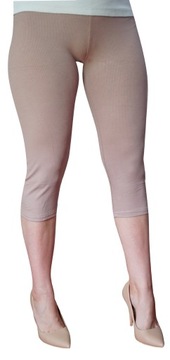 3/4 SPODNIE LEGGINSY PRĄŻEK PRĄŻKOWANE 4XL/5XL