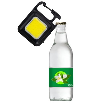 Latarka LED mini KIESZONKOWA mocna COB 5w1 brelok otwieracz magnes USB