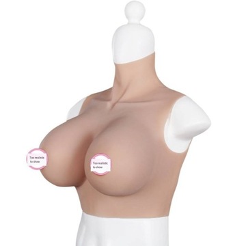 Niewidoczna cera silikonowe sztuczne piersi CD drag dress, cosplay, pulchne