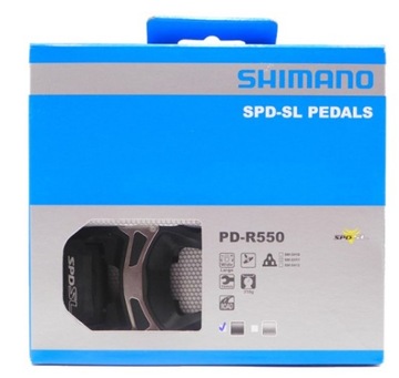 Шоссейные педали Shimano SPD-SL PD-R550G + шипы