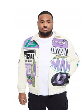 W12L01 МОТОКУРТКА ИЗ ХЛОПКА BOOHOO PATCHES M