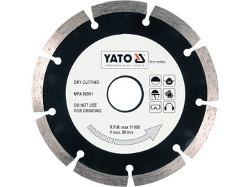 Tarcza diamentowa, segmentowa 180 mm YT-6004 YATO