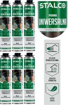 PIANKA MONTAŻOWA PIANA PISTOLETOWA 750ML 6 SZTUK