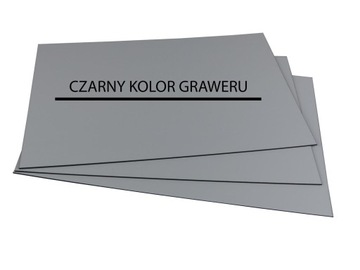 LAMINAT GRAWERSKI BIAŁY - CZARNY LASER CO2 30x60 cm gr. 1,5 mm
