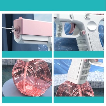 ЭЛЕКТРИЧЕСКИЙ АВТОМАТИЧЕСКИЙ ВОДЯНОЙ ПИСТОЛЕТ GLOCK С ДВУМЯ МАГАЗИНАМИ